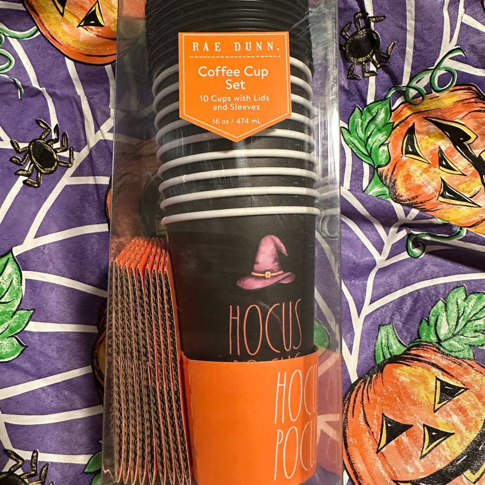 Rae Dunn Hocus Pocus Coffee Cups Set of 10